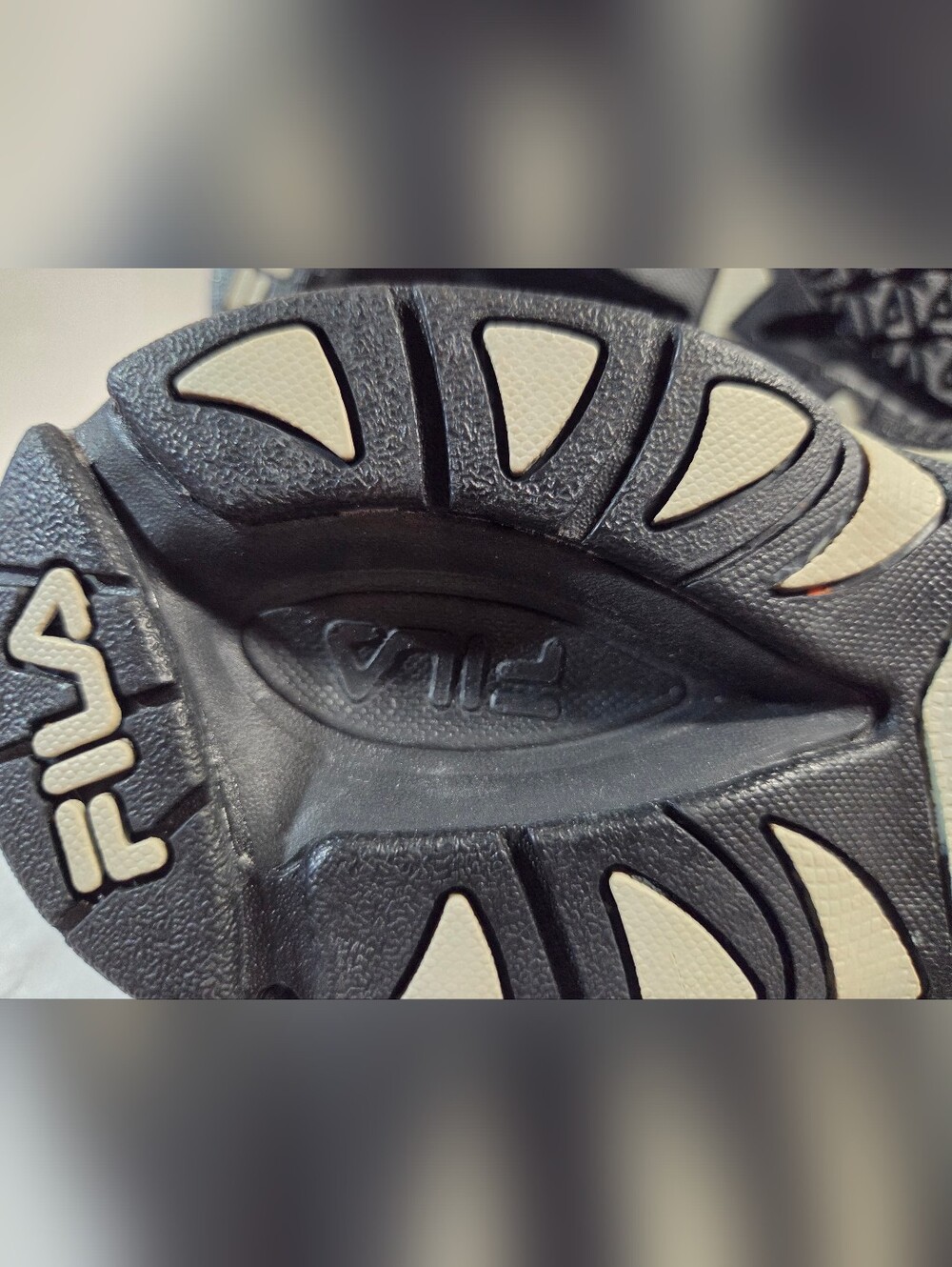 Fila Black Athletic Shoes with Silver Accents - Picture 7 of 11